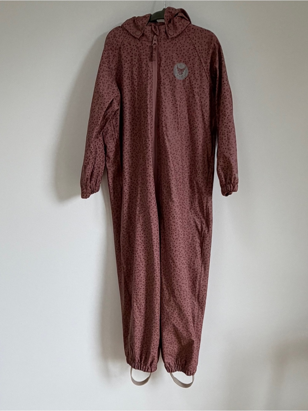 WHEATKIDS Deep Purple Floral Kids Rainsuit